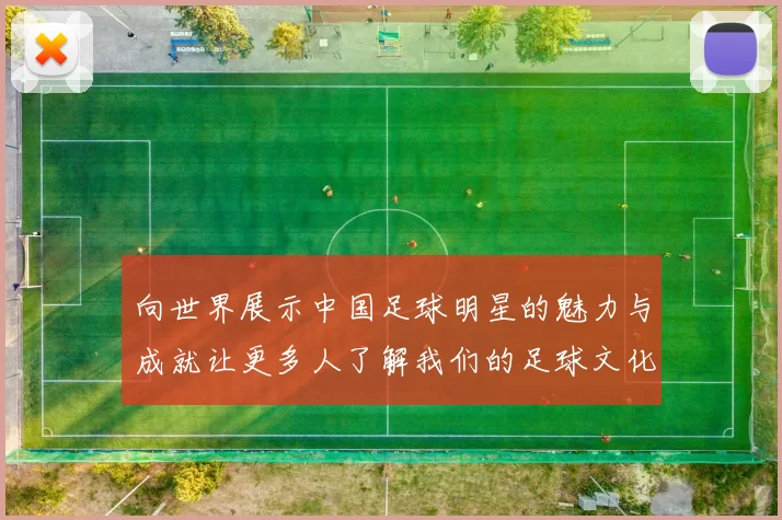 向世界展示中国足球明星的魅力与成就让更多人了解我们的足球文化